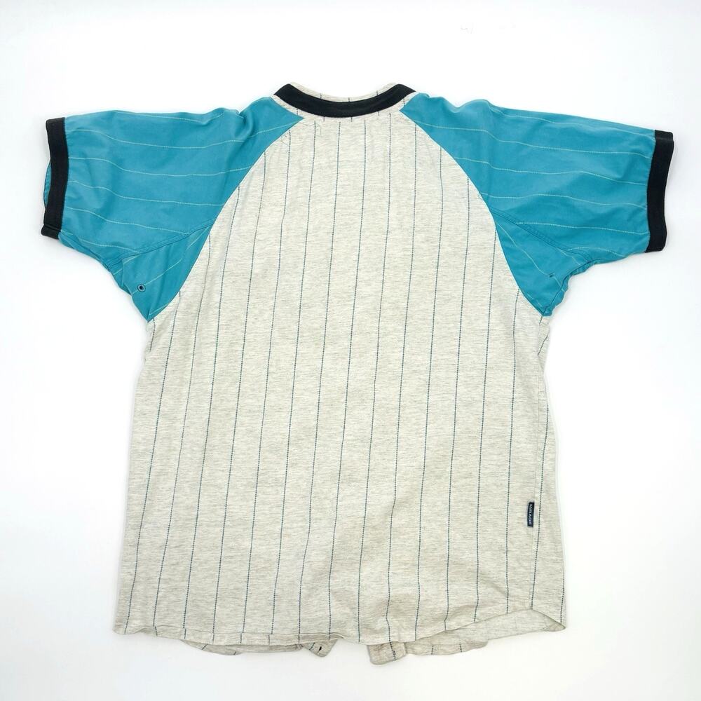 Vintage Florida Marlins 90s Baseball Jersey Shirt Mirage MLB Pinstripe Medium - Picture 2 of 8
